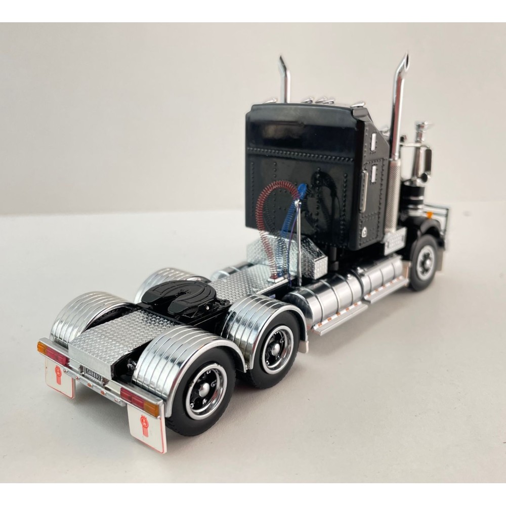 Iconic Replicas - Kenworth W900 SAR Aerodyne 6x4 Prime Mover Truck Black Spider Wheels - Scale 1:50