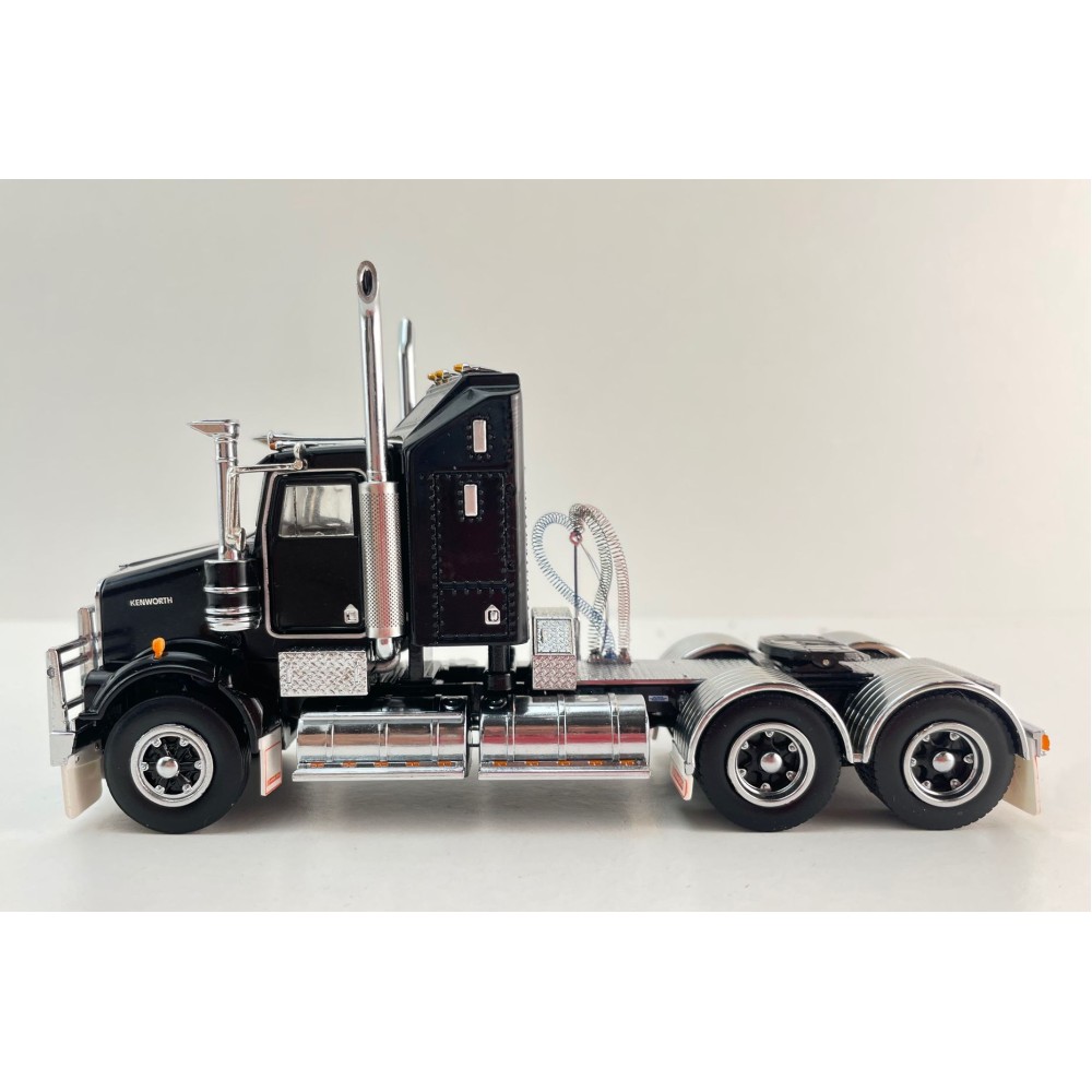 Iconic Replicas - Kenworth W900 SAR Aerodyne 6x4 Prime Mover Truck Black Spider Wheels - Scale 1:50