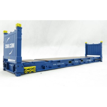 Iconic Replicas - 40 ft Flat Rack Shipping Container - CMA CGM - Scale 1:50