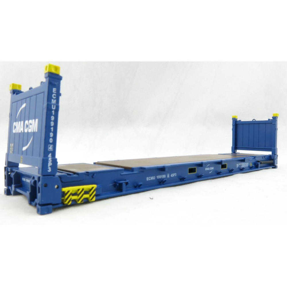 Iconic Replicas - 40 ft Flat Rack Shipping Container - CMA CGM - Scale 1:50