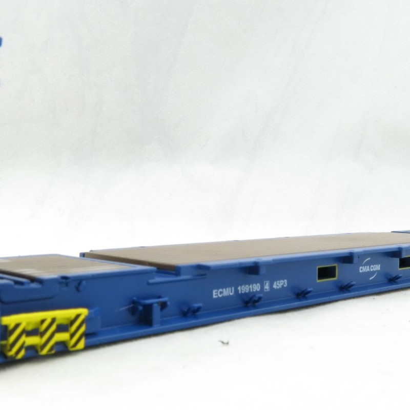 Iconic Replicas - 40 ft Flat Rack Shipping Container - CMA CGM - Scale 1:50