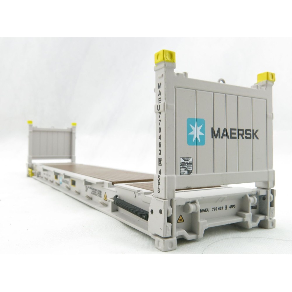 Iconic Replicas - 40 ft Flat Rack Shipping Container - Maersk - Scale 1:50