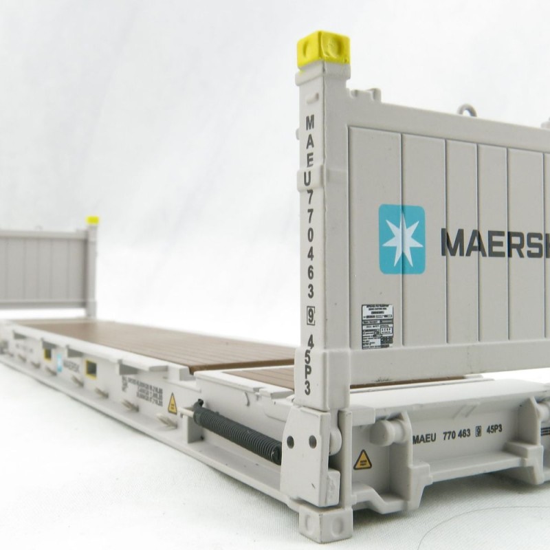 Iconic Replicas - 40 ft Flat Rack Shipping Container - Maersk - Scale 1:50