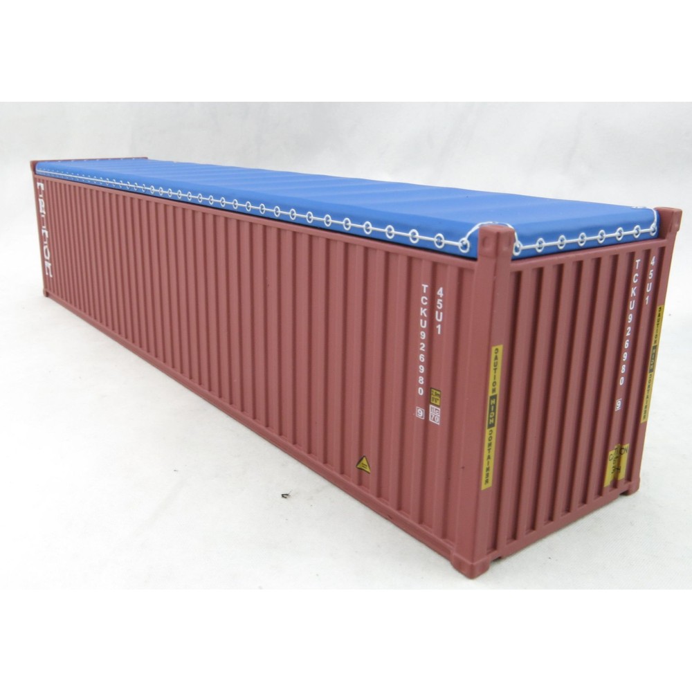 Iconic Replicas - 40 ft Shipping Container Open Top with Mining Truck Tyre Load - TRITON - Scale 1:50