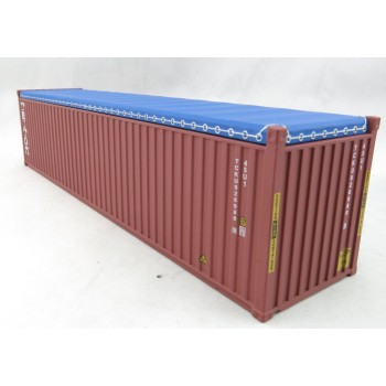 Iconic Replicas - 40 ft Shipping Container Open Top with Mining Truck Tyre Load - TRITON - Scale 1:50