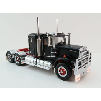 Iconic Replicas - Australian Kenworth W900 6x4 Lowline Bunk Truck Black Red Spider - Scale 1:50
