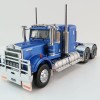 Iconic Replicas - Australian Kenworth W900 6x4 Lowline Bunk Truck Blue Metallic - Scale 1:50