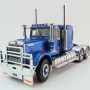 Iconic Replicas - Australian Kenworth W900 6x4 Lowline Bunk Truck Blue Metallic Spider - Scale 1:50