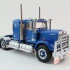 Iconic Replicas - Australian Kenworth W900 6x4 Lowline Bunk Truck Blue Metallic Spider - Scale 1:50