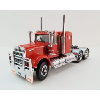 Iconic Replicas - Australian Kenworth W900 6x4 Lowline Bunk Truck Red Black Spider - Scale 1:50