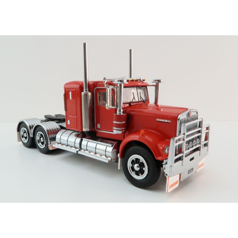 Iconic Replicas - Australian Kenworth W900 6x4 Lowline Bunk Truck Red Black Spider - Scale 1:50