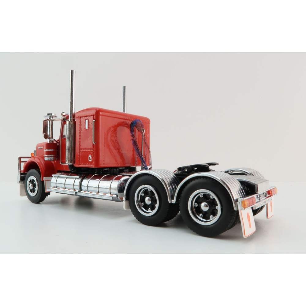 Iconic Replicas - Australian Kenworth W900 6x4 Lowline Bunk Truck Red Black Spider - Scale 1:50