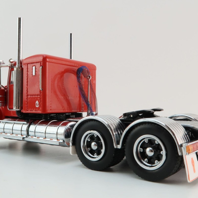 Iconic Replicas - Australian Kenworth W900 6x4 Lowline Bunk Truck Red Black Spider - Scale 1:50