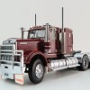 Iconic Replicas - Australian Kenworth W900 6x4 Lowline Bunk Truck Vintage Burgundy  - Scale 1:50