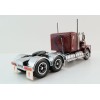 Iconic Replicas - Australian Kenworth W900 6x4 Lowline Bunk Truck Vintage Burgundy Spider - Scale 1:50