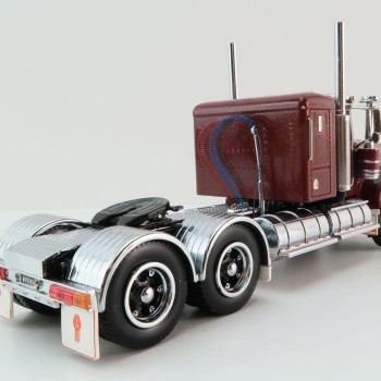 Iconic Replicas - Australian Kenworth W900 6x4 Lowline Bunk Truck Vintage Burgundy Spider - Scale 1:50