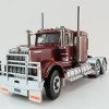 Iconic Replicas - Australian Kenworth W900 6x4 Lowline Bunk Truck Vintage Burgundy Spider - Scale 1:50
