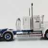 Iconic Replicas - Australian Kenworth W900 6x4 Lowline Bunk Truck White Blue Spider - Scale 1:50