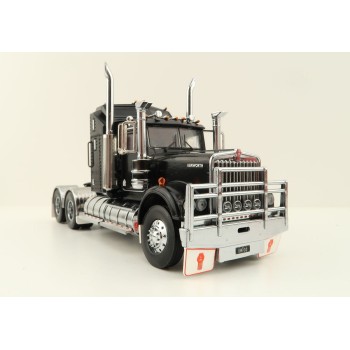 Iconic Replicas - Australian Kenworth W900 6x4 Prime Mover Truck Black - Scale 1:50
