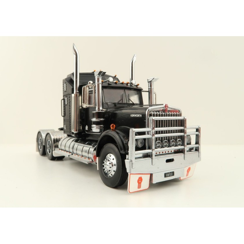 Iconic Replicas - Australian Kenworth W900 6x4 Prime Mover Truck Black - Scale 1:50