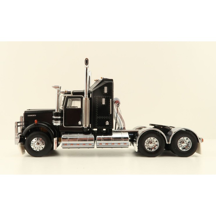 Iconic Replicas - Australian Kenworth W900 6x4 Prime Mover Truck Black - Scale 1:50