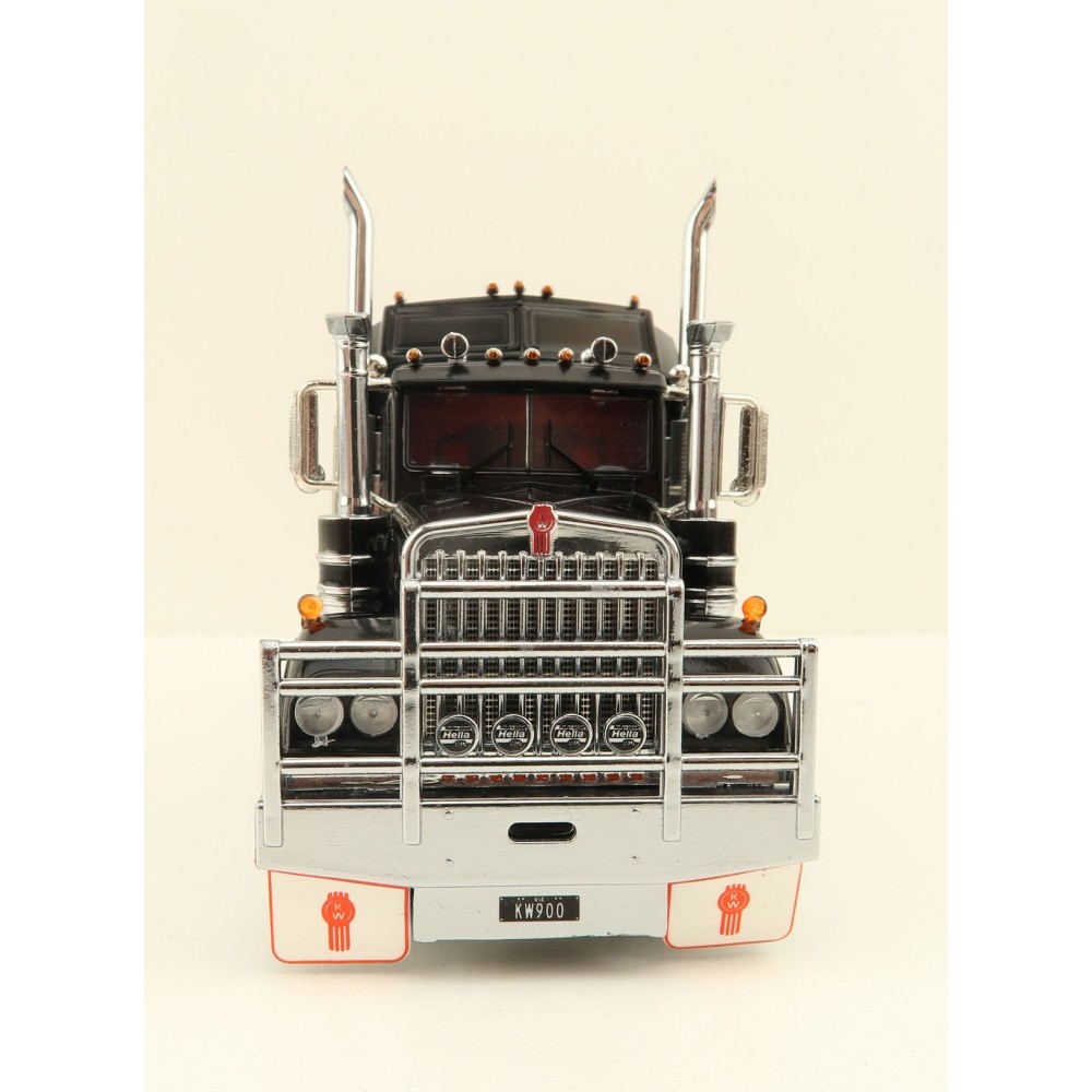 Iconic Replicas - Australian Kenworth W900 6x4 Prime Mover Truck Black - Scale 1:50