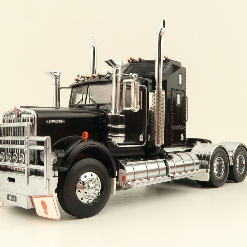 Iconic Replicas - Australian Kenworth W900 6x4 Prime Mover Truck Black - Scale 1:50