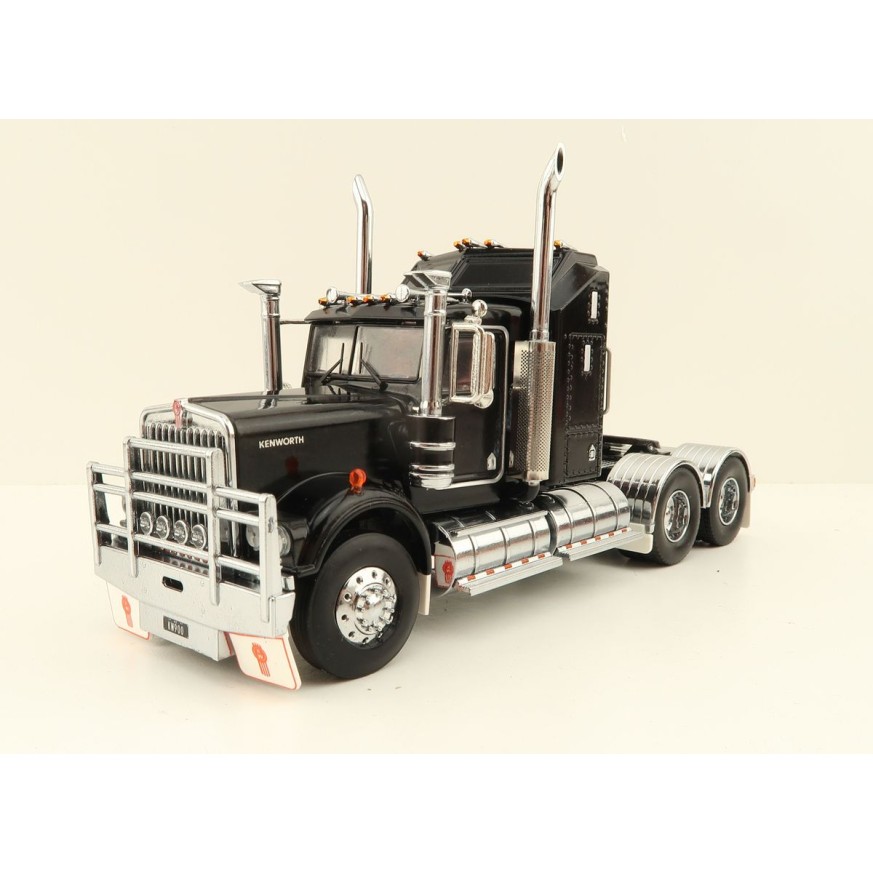 Iconic Replicas - Australian Kenworth W900 6x4 Prime Mover Truck Black - Scale 1:50