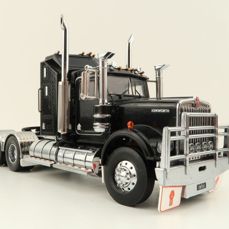 Iconic Replicas - Australian Kenworth W900 6x4 Prime Mover Truck Black - Scale 1:50
