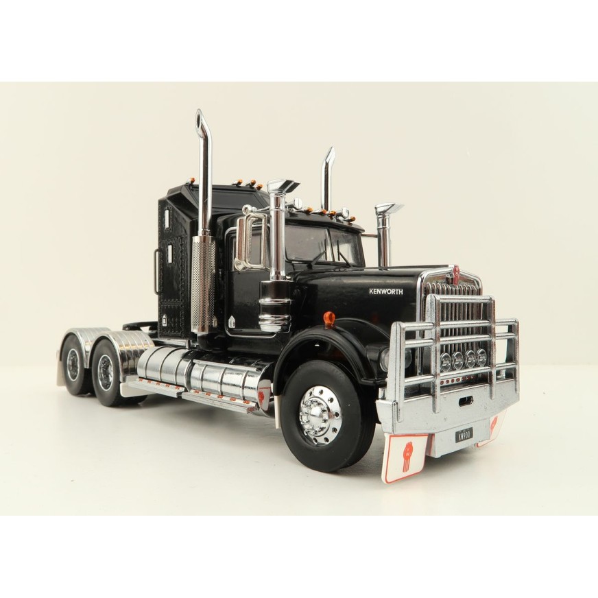 Iconic Replicas - Australian Kenworth W900 6x4 Prime Mover Truck Black - Scale 1:50