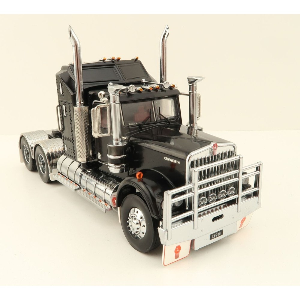 Iconic Replicas - Australian Kenworth W900 6x4 Prime Mover Truck Black - Scale 1:50