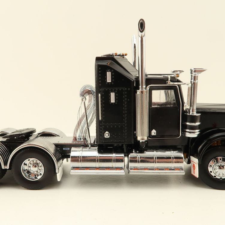 Iconic Replicas - Australian Kenworth W900 6x4 Prime Mover Truck Black - Scale 1:50