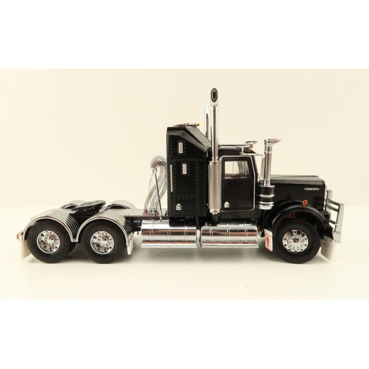 Iconic Replicas - Australian Kenworth W900 6x4 Prime Mover Truck Black - Scale 1:50