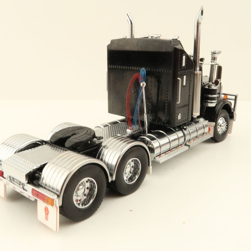 Iconic Replicas - Australian Kenworth W900 6x4 Prime Mover Truck Black - Scale 1:50
