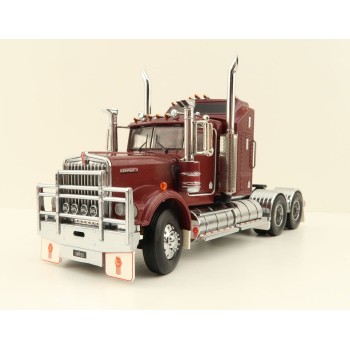 Iconic Replicas - Australian Kenworth W900 6x4 Prime Mover Truck Burgundy - Scale 1:50