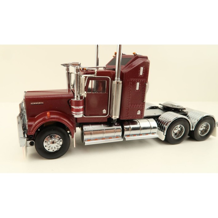 Iconic Replicas - Australian Kenworth W900 6x4 Prime Mover Truck Burgundy - Scale 1:50
