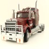 Iconic Replicas - Australian Kenworth W900 6x4 Prime Mover Truck Burgundy - Scale 1:50