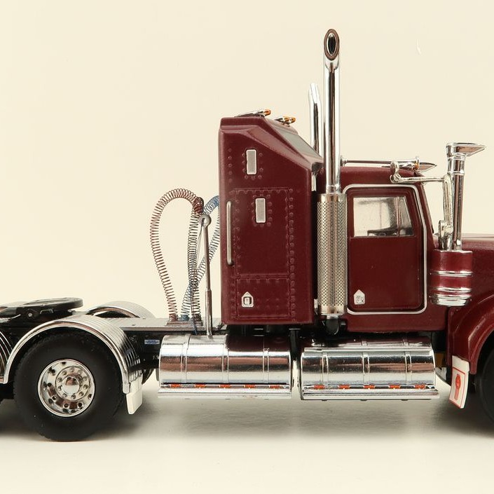 Iconic Replicas - Australian Kenworth W900 6x4 Prime Mover Truck Burgundy - Scale 1:50