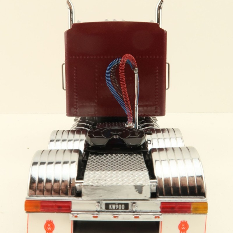 Iconic Replicas - Australian Kenworth W900 6x4 Prime Mover Truck Burgundy - Scale 1:50