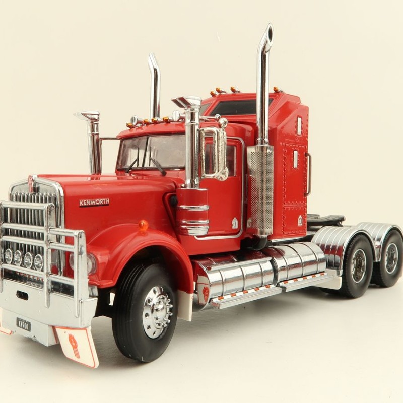 Iconic Replicas - Australian Kenworth W900 6x4 Prime Mover Truck Red - Scale 1:50