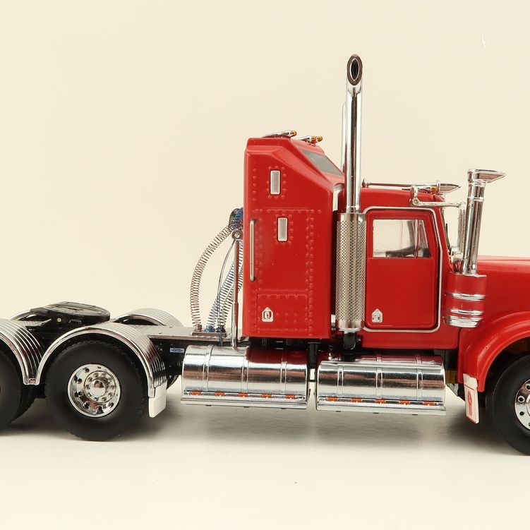 Iconic Replicas - Australian Kenworth W900 6x4 Prime Mover Truck Red - Scale 1:50