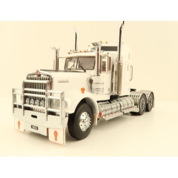 Iconic Replicas - Australian Kenworth W900 6x4 Prime Mover Truck White Black - Scale 1:50