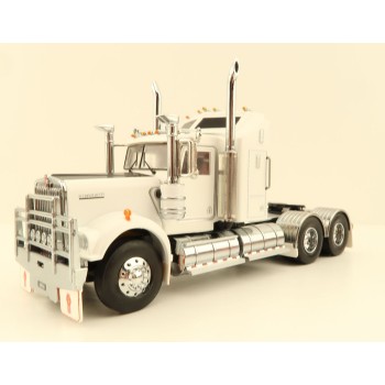 Iconic Replicas - Australian Kenworth W900 6x4 Prime Mover Truck White Black - Scale 1:50