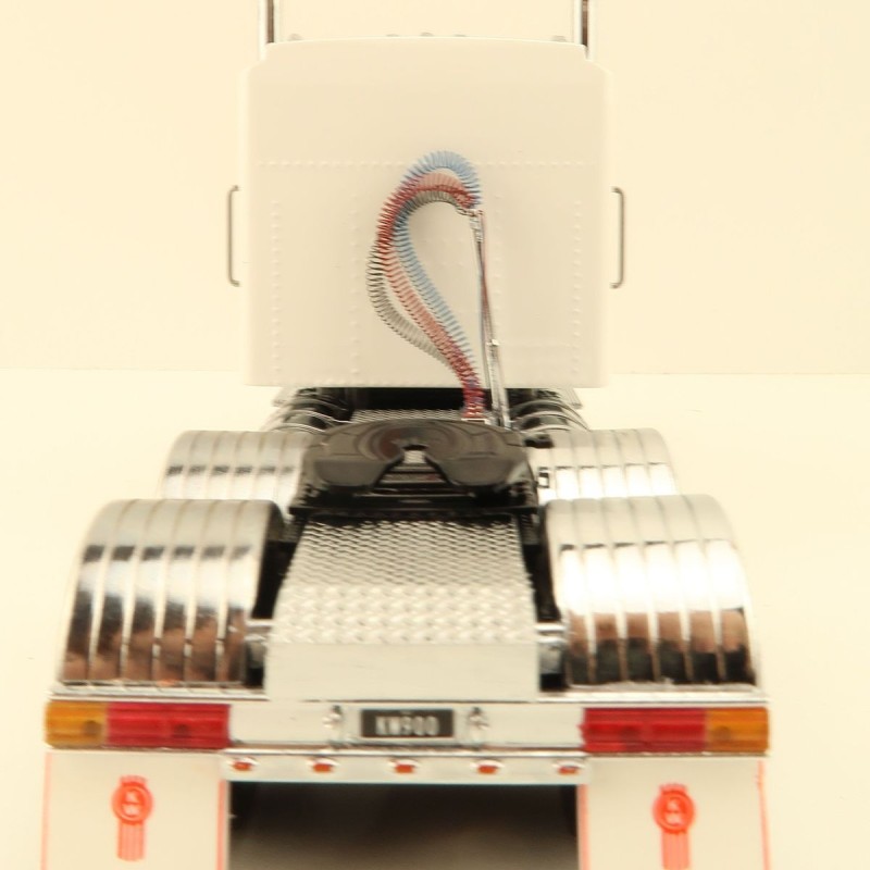Iconic Replicas - Australian Kenworth W900 6x4 Prime Mover Truck White Black - Scale 1:50
