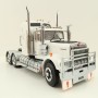 Iconic Replicas - Australian Kenworth W900 6x4 Prime Mover Truck White Black Spider Wheels - Scale 1:50