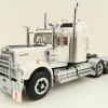 Iconic Replicas - Australian Kenworth W900 6x4 Prime Mover Truck White Black Spider Wheels - Scale 1:50