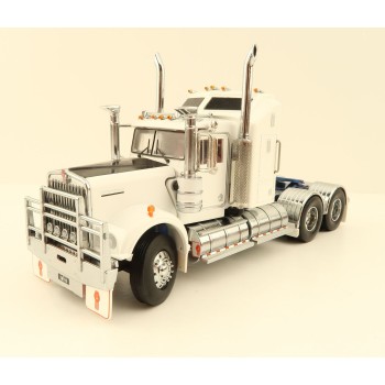 Iconic Replicas - Australian Kenworth W900 6x4 Prime Mover Truck White Blue Metallic - Scale 1:50