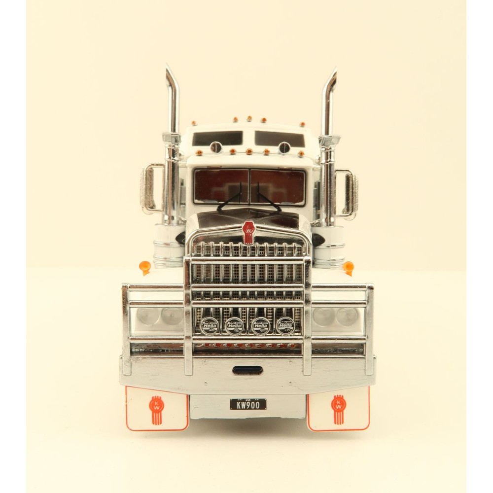 Iconic Replicas - Australian Kenworth W900 6x4 Prime Mover Truck White Blue Metallic - Scale 1:50