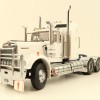 Iconic Replicas - Australian Kenworth W900 6x4 Prime Mover Truck White Blue Metallic - Scale 1:50