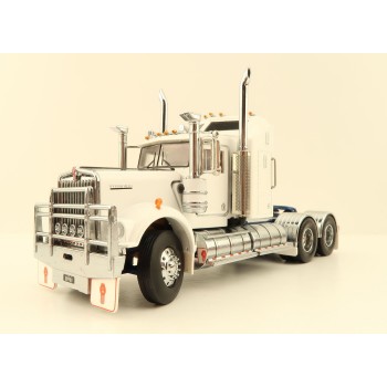 Iconic Replicas - Australian Kenworth W900 6x4 Prime Mover Truck White Blue Metallic - Scale 1:50